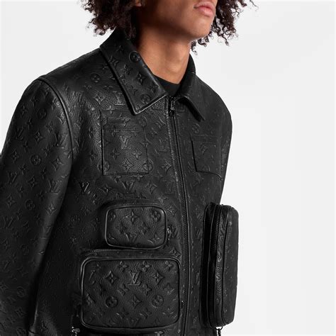 louis vuitton monogram embossed utility jacket|louis vuitton monogram varsity jackets.